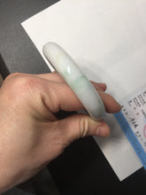 Load image into Gallery viewer, 57mm Certified Type A 100% Natural sunny green/white/ Jadeite Jade bangle BL33-5213