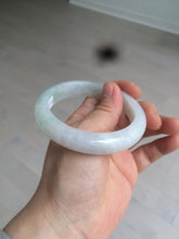 Load image into Gallery viewer, 55.8mm Certified type A 100% Natural icy watery light green red Jadeite Jade bangle AZ64-5067