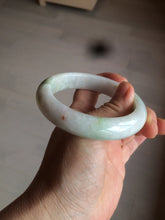 Load image into Gallery viewer, 57mm certified Type A 100% Natural green/red/white jadeite jade bangle BF38-1465