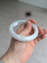 Load image into Gallery viewer, 55.8mm Certified type A 100% Natural icy watery light green red Jadeite Jade bangle AZ64-5067