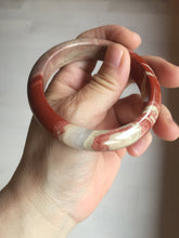 Load image into Gallery viewer, 55mm 100% natural red jasper stone(红碧玉,鸡血石) bangle XY102