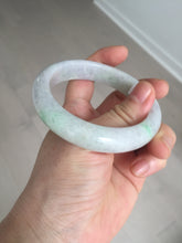 Load image into Gallery viewer, 57.2mm Certified Type A 100% Natural sunny green purple Jadeite Jade bangle BP43-0620