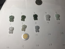 Load image into Gallery viewer, Type A 100% Natural oily dark green/light green/purple/white jadeite jade cat kitty pendant PD200