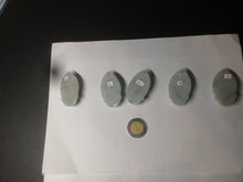 Load image into Gallery viewer, 39mm 100% natural light green/white Guanyin jadeite jade pendant/hand held BF91