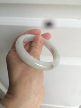 Load image into Gallery viewer, 55.8mm Certified type A 100% Natural icy watery light green red Jadeite Jade bangle AZ64-5067