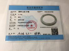 Load image into Gallery viewer, 58mm certified Type A 100% Natural light green purple brown with brown red flying dandelions slim round cut Jadeite Jade bangle PB255-3718