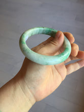 Load image into Gallery viewer, 58.5mm Certified type A 100% Natural sunny green/white Jadeite bangle AY87-3471