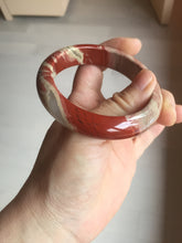 Load image into Gallery viewer, 55mm 100% natural red jasper stone(红碧玉,鸡血石) bangle XY102
