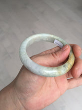 Load image into Gallery viewer, 56.1mm 100% natural certified light green yellow purple jadeite jade bangle BM92-9766