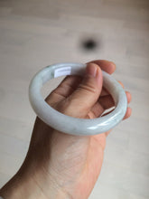 Load image into Gallery viewer, 58.9mm Certified Type A 100% Natural white/green/light purple Jadeite Jade bangle AZ23-5073