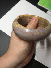 Load image into Gallery viewer, 57.8mm 100% natural red/orange/purple/pink chubby Sardonyx(战国红) bangle SY72