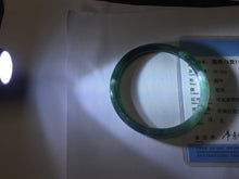 Load image into Gallery viewer, 55.8mm Certified Type A 100% Natural dark green/blue/gray/black Guatemala slim round cut Jadeite bangle PJ100-5624