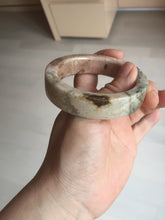 Load image into Gallery viewer, 53mm 100% natural pink/black time series(时光系列) square style rose stone (Rhodonite)square bangle XY103