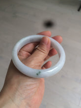 Load image into Gallery viewer, 58.9mm Certified Type A 100% Natural white/green/light purple Jadeite Jade bangle AZ23-5073