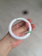 Load image into Gallery viewer, 57mm certified 100% natural sunny green/white/purple jadeite jade bangle AX92-5423