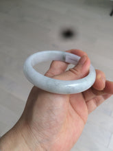 Load image into Gallery viewer, 58.9mm Certified Type A 100% Natural white/green/light purple Jadeite Jade bangle AZ23-5073