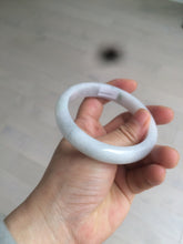 Load image into Gallery viewer, 58.9mm Certified Type A 100% Natural white/green/light purple Jadeite Jade bangle AZ23-5073