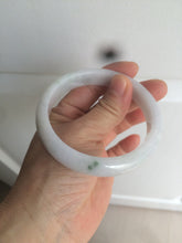 Load image into Gallery viewer, 58.9mm Certified Type A 100% Natural white/green/light purple Jadeite Jade bangle AZ23-5073
