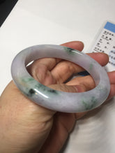 Load image into Gallery viewer, 58mm certified 100% natural type A light green/purple/yellow(FU LU SHOU) jadeite jade bangle BN84-8722