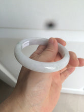 Load image into Gallery viewer, 58.9mm Certified Type A 100% Natural white/green/light purple Jadeite Jade bangle AZ23-5073