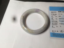 Load image into Gallery viewer, 53.6mm 100% natural Type A light green/purple/yellow/white (FU LU SHOU, 福禄寿) jadeite jade bangle AZ83-1647