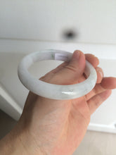 Load image into Gallery viewer, 58.9mm Certified Type A 100% Natural white/green/light purple Jadeite Jade bangle AZ23-5073