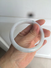 Load image into Gallery viewer, 58.9mm Certified Type A 100% Natural white/green/light purple Jadeite Jade bangle AZ23-5073