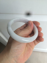 Load image into Gallery viewer, 58.9mm Certified Type A 100% Natural white/green/light purple Jadeite Jade bangle AZ23-5073