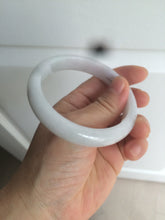 Load image into Gallery viewer, 58.9mm Certified Type A 100% Natural white/green/light purple Jadeite Jade bangle AZ23-5073