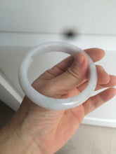 Load image into Gallery viewer, 58.9mm Certified Type A 100% Natural white/green/light purple Jadeite Jade bangle AZ23-5073