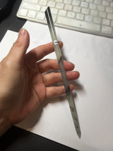 Load image into Gallery viewer, 20.5cm 100% Natural black and white ink painting(水墨画) Xiu Jade (Serpentine) Hairpin AW53