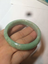 Load image into Gallery viewer, 50.5mm Certified Type A 100% Natural sunny apple green/red Jadeite Jade oval bangle AJ67-0170