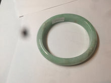 Load image into Gallery viewer, 50.5mm Certified Type A 100% Natural sunny apple green/red Jadeite Jade oval bangle AJ67-0170