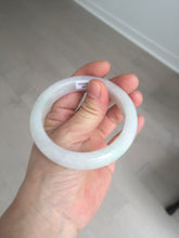 Load image into Gallery viewer, 56.6mm certified 100% natural Type A icy watery light green/white jadeite jade bangle BP52-3872