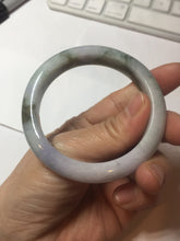 Load image into Gallery viewer, 52mm certified natural 100% natural Type A dark green brown purple jadeite jade bangle E151-4139