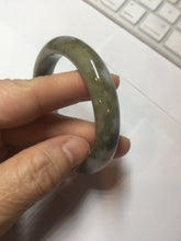 Load image into Gallery viewer, 52mm certified natural 100% natural Type A dark green brown purple jadeite jade bangle E151-4139