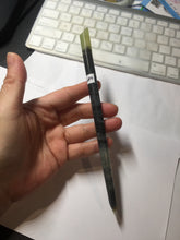 Load image into Gallery viewer, 19cm 100% Natural black and green Xiu Jade (Serpentine) Hairpin AW54