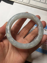 Load image into Gallery viewer, 55mm 100% natural type A icy watery light green yellow jadeite jade bangle Y155-5249