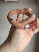 Load image into Gallery viewer, 58mm 100% natural red jasper stone(红碧玉,鸡血石) bangle XY105