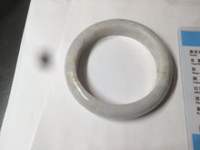 Load image into Gallery viewer, 55.6 mm Certified type A 100% Natural green/yellow/light purple with red floating flowers Jadeite bangle AZ85-1630