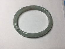 Load image into Gallery viewer, 50.5mm certified Type A 100% Natural icy watery light green red oval Jadeite Jade bangle BQ6-3800