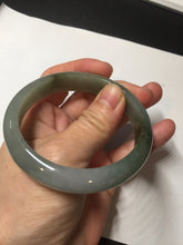 Load image into Gallery viewer, 55.8mm Certified 100% natural Type A oily dark green/gray/black jadeite jade bangle BN32-8086