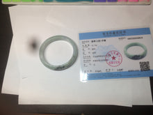 Load image into Gallery viewer, 50.5mm Certified Type A 100% Natural dark green Jadeite Jade oval bangle AJ70-0610