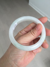 Load image into Gallery viewer, 56.8mm Certified Type A 100% Natural sunny green/white Jadeite Jade bangle BP50-3874