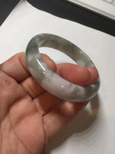 Load image into Gallery viewer, 50mm certified 100% natural Type A light watermelon rind green/yellow/purple jadeite jade bangle BN33-4499