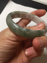 Load image into Gallery viewer, 50mm certified 100% natural Type A light watermelon rind green/yellow/purple jadeite jade bangle BN33-4499