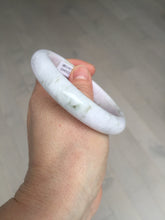 Load image into Gallery viewer, 58.5mm Certified Type A 100% Natural green/purple/white Jadeite Jade bangle BM88-4502