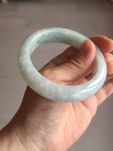 Load image into Gallery viewer, 54.9mm certified 100% natural Type A light green chubby jadeite jade bangle BK76-3784