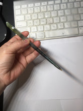 Load image into Gallery viewer, 19.5cm 100% Natural black light yellow black Xiu Jade (Serpentine) Hairpin AW58