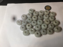 Load image into Gallery viewer, 20x18mm Type A 100% Natural white/light green olive shape Jadeite Jade LuluTong (Every road is smooth) bead pendant BF93